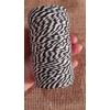 Cotton Twine / thread, warp threads, macrame cord - in black and white Cotton Twine / thread, warp threads, macrame cord - in black and white