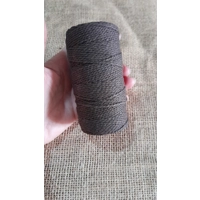 Cotton Twine / thread, warp threads, macrame cord - in dark brown