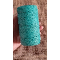 Cotton Twine / thread, warp threads, macrame cord - in teal