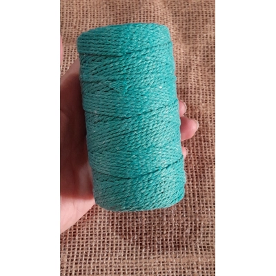 Cotton Twine / thread, warp threads, macrame cord - in teal