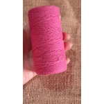 Cotton Twine / thread, warp threads, macrame cord - in bright pink
