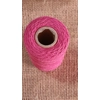 Cotton Twine / thread, warp threads, macrame cord - in bright pink