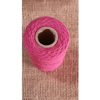 Cotton Twine / thread, warp threads, macrame cord - in bright pink