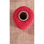 Cotton Twine / thread, warp threads, macrame cord - in red