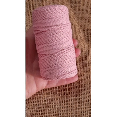 Cotton Twine / thread, warp threads, macrame cord - in baby pink