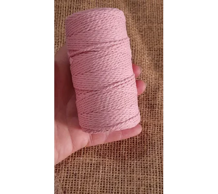 Cotton Twine / thread, warp threads, macrame cord - in baby pink