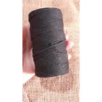 Cotton Twine / thread, warp threads, macrame cord - in black