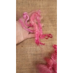 Mixed breeds curly wool, 10g Pinks Coral and Slamon Mixed breeds curly wool, 10g Pinks Coral and Slamon
