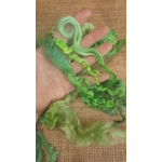 Mixed breeds curly wool, 10g Bright and light Green mix Mixed breeds curly wool, 10g Bright and light Green mix