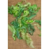 Mixed breeds curly wool, 10g Bright and light Green mix