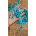 Mixed breeds curly wool, 10g Ocean Blue Green MIx Mixed breeds curly wool, 10g Ocean Blue Green MIx