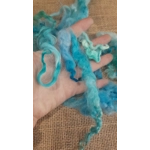 Mixed breeds curly wool, 10g Ocean Blue Green MIx Mixed breeds curly wool, 10g Ocean Blue Green MIx