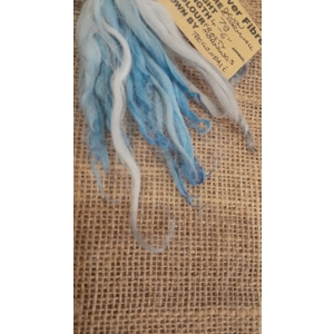 Frosty Morning wavy wool locks, Devon and Cornwall Longwool 7g