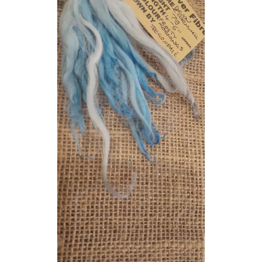 Frosty Morning wavy wool locks, Devon and Cornwall Longwool 7g