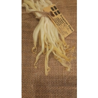 Light Corn Yellow wavy wool locks, Devon and Cornwall Longwool 7g
