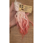 Candy Cane pink/white/cream wavy wool locks, Devon and Cornwall Longwool 7g Candy Cane pink/white/cream wavy wool locks, Devon and Cornwall Longwool 7g