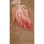 Candy Cane pink/white/cream wavy wool locks, Devon and Cornwall Longwool 7g Candy Cane pink/white/cream wavy wool locks, Devon and Cornwall Longwool 7g