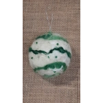 Handmade Wool Balls for felting crafts - snowy shimmer