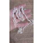 Natural undyed Teeswater curly wool locks and ringlets 10g