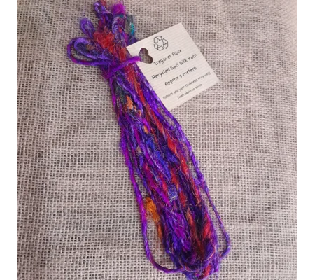 Recycled Sari Silk Yarn 5 meters