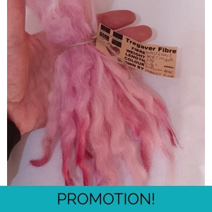 English Rose Mix White Faced Dartmoor wool locks 10g