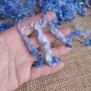 Blue Sky Teeswater curly wool locks and ringlets 10g