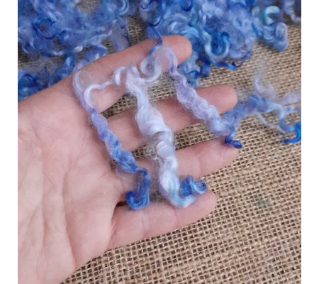 Blue Sky Teeswater curly wool locks and ringlets 10g