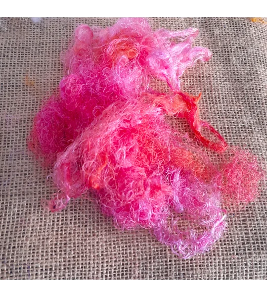 Throwster waste, undyed throwster waste, fiber for spinning, felting fiber, spinning fiber supply, eco friendly fiber, natural fiber for crafts, waste fiber for felting, art yarn fiber, sustainable textile materials