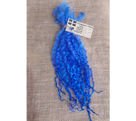 Royal Blue hand dyed 10g bunch Teeswater locks for needle felting and doll hair