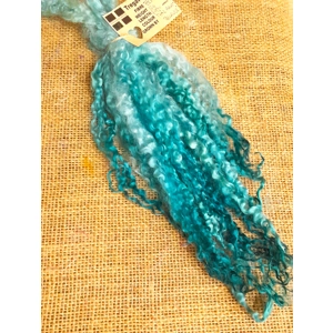Teal and Aqua hand dyed 10g bunch Teeswater locks