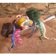 mystery scoop, surprise scoop, tops, wool, felting, weaving, spinning, carded wool