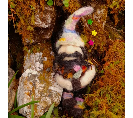 A Gnome for All Seasons, Needle Felting kit - Spring - Gwenton
