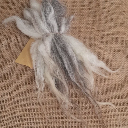 valais blacknose locks, herdwick locks, valais herdwock, wool locks, needle felting locks, needle felting supplies, wavy wool locks, wavy locks, wavy doll hair