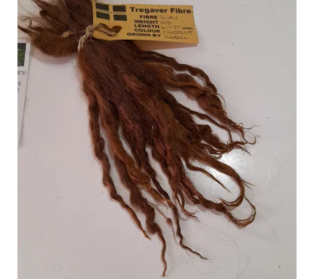 Budget Suri Alpaca locks, 10g, chestnut, 4-6" some vm