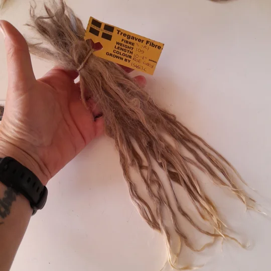 rose grey suri alpaca locks