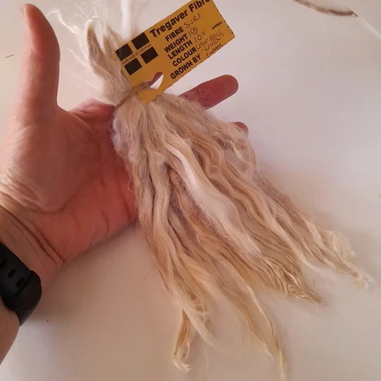 Linen colour suri alpaca locks