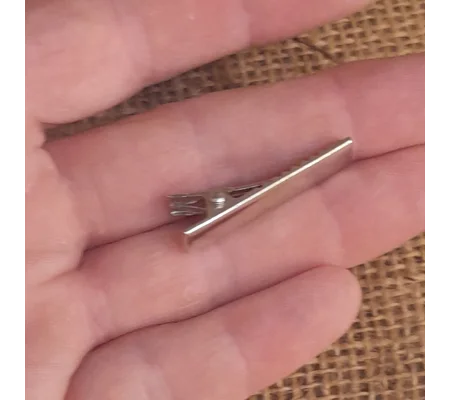 Mini Metal Doll Hair Alligator Clip in Silver