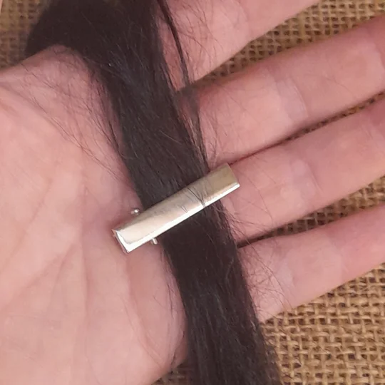 Mini Metal Doll Hair Alligator Clip in Silver