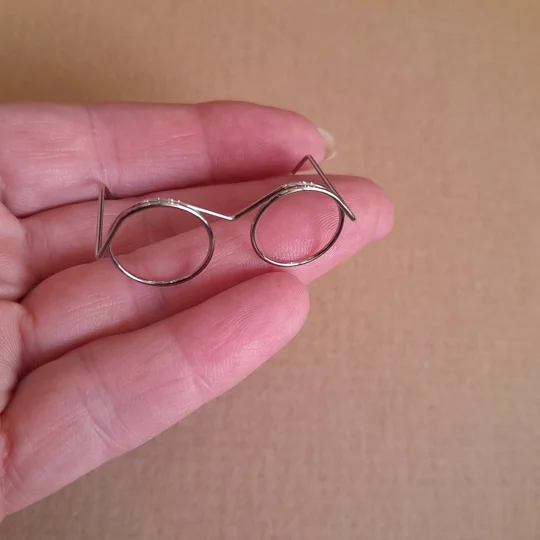 silver glasses 3.5 cm