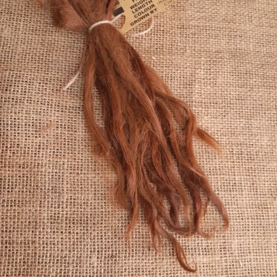 dark ginger alpaca locks