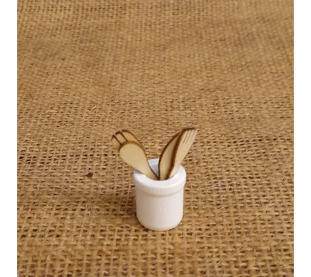 Miniature wood rolling pin for diaoramas, props for photography etc
