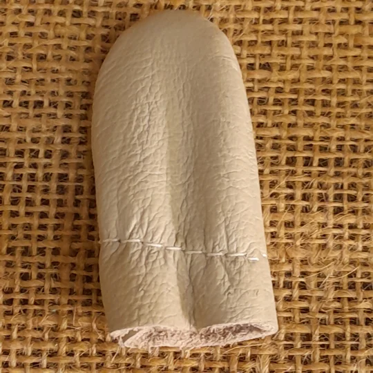 Pair of leather finger protectors