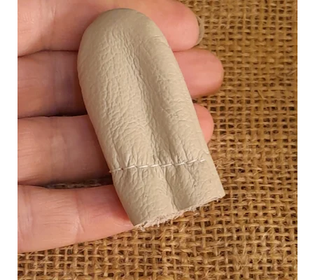 Pair of leather finger protectors