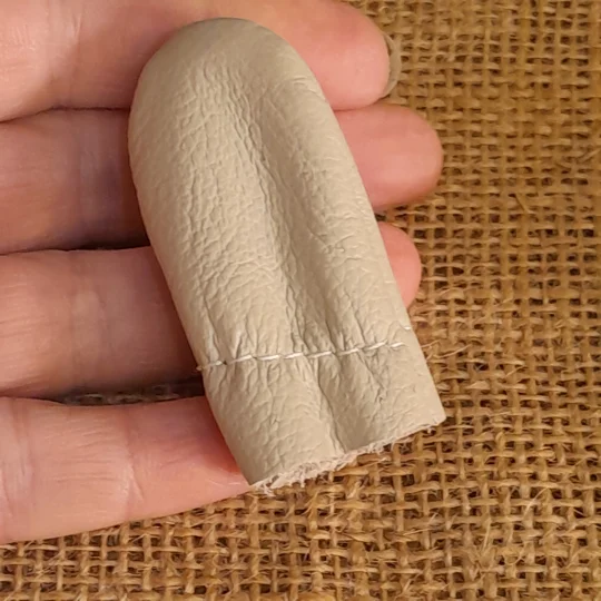 Pair of leather finger protectors