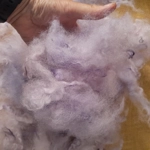 Wool Cloud - pale purple- Perendale wool - hand dyed - 10g Wool Cloud - pale purple- Perendale wool - hand dyed - 10g
