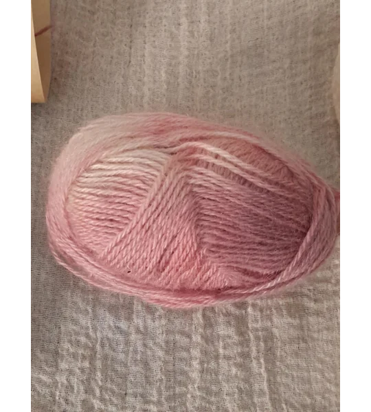 Goatally Gorgeous Pure Mohair Yarn, Hand Dyed in Rose Petal Tones tones (v)