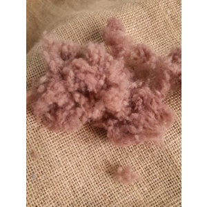 Wool Nepps - tiny balls of wool - hand dyed in terracotta mixed tones