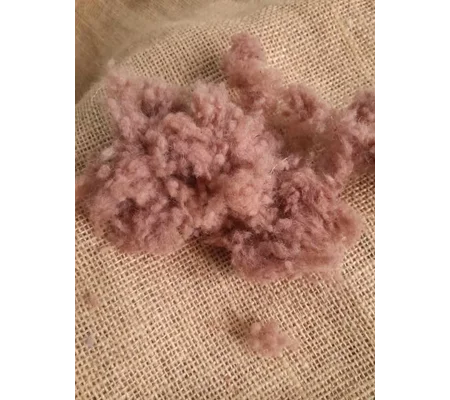 Wool Nepps - tiny balls of wool - hand dyed in terracotta mixed tones
