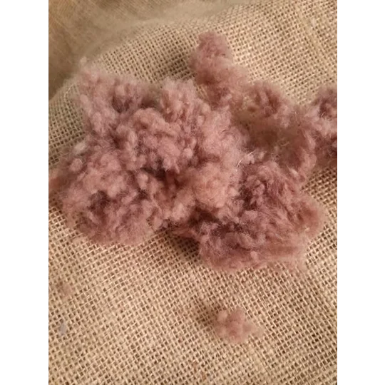 Wool Nepps - tiny balls of wool - hand dyed in terracotta mixed tones