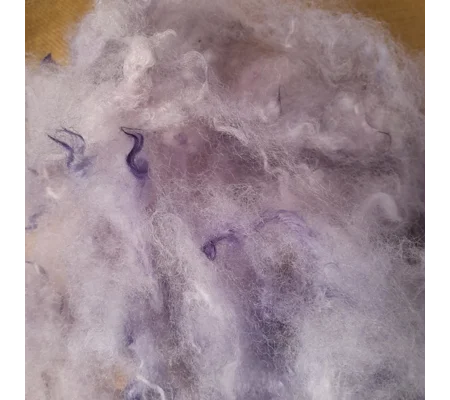 Wool Cloud - pale purple- Perendale wool - hand dyed - 10g